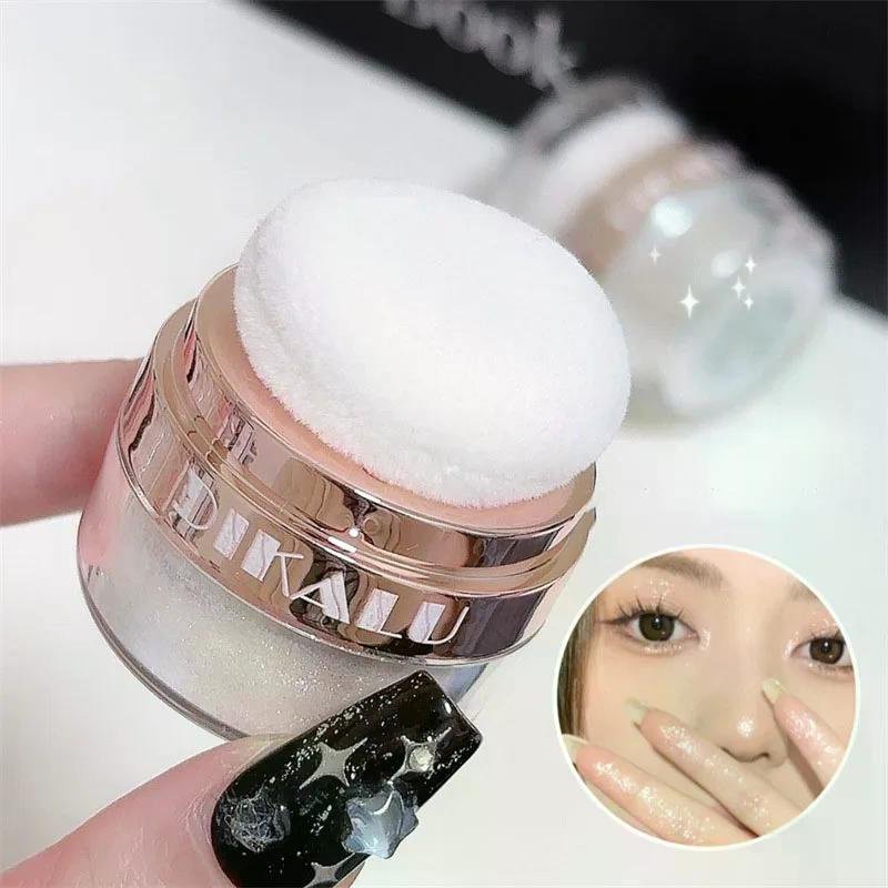 DIKALU Sparkling Fairy High Light Body Glitter Powder Clavicular Patting Powder Moonlight White Sparkling Powder Makeup