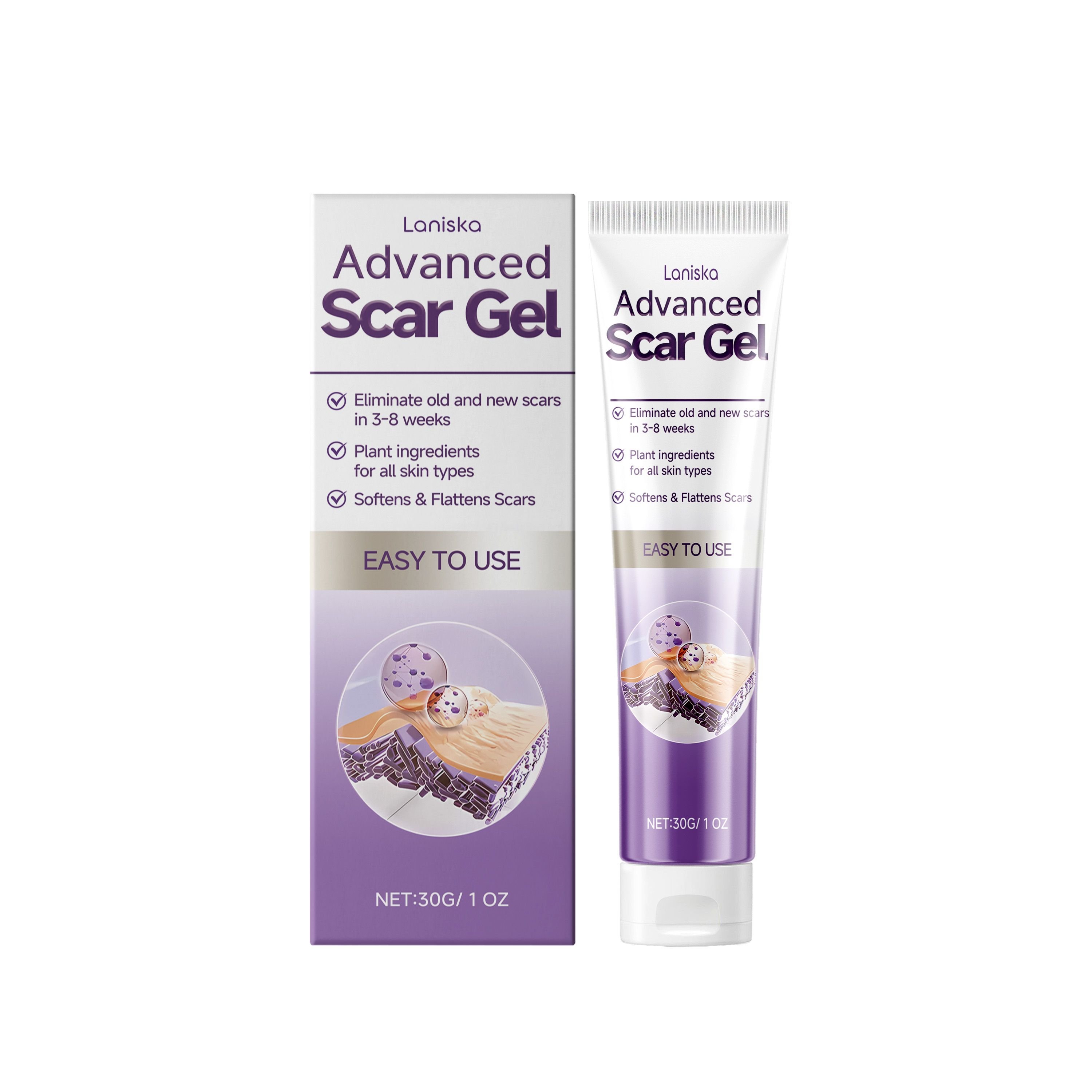 Laniska Skin Gel Gently Lightening And ing Blemishes Skin Smooth, Delicate And Supple