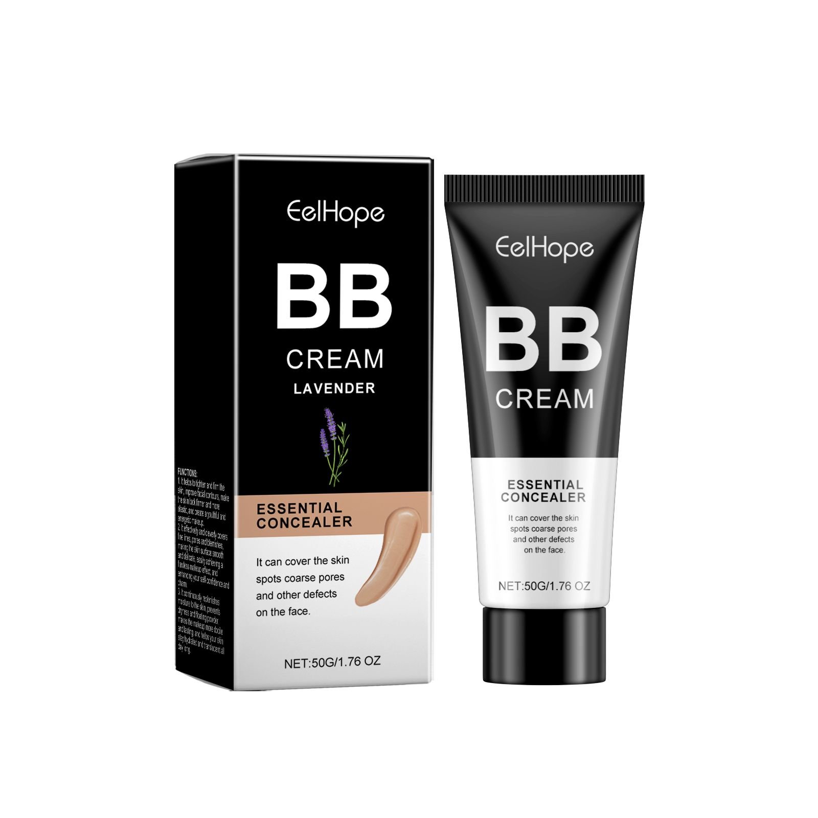 Eelhope(wheat colour) Concealer Bb Cream Series Oil Control Lightweight Concealer Brightening Skin Daily Lazy Skin Bb Cream