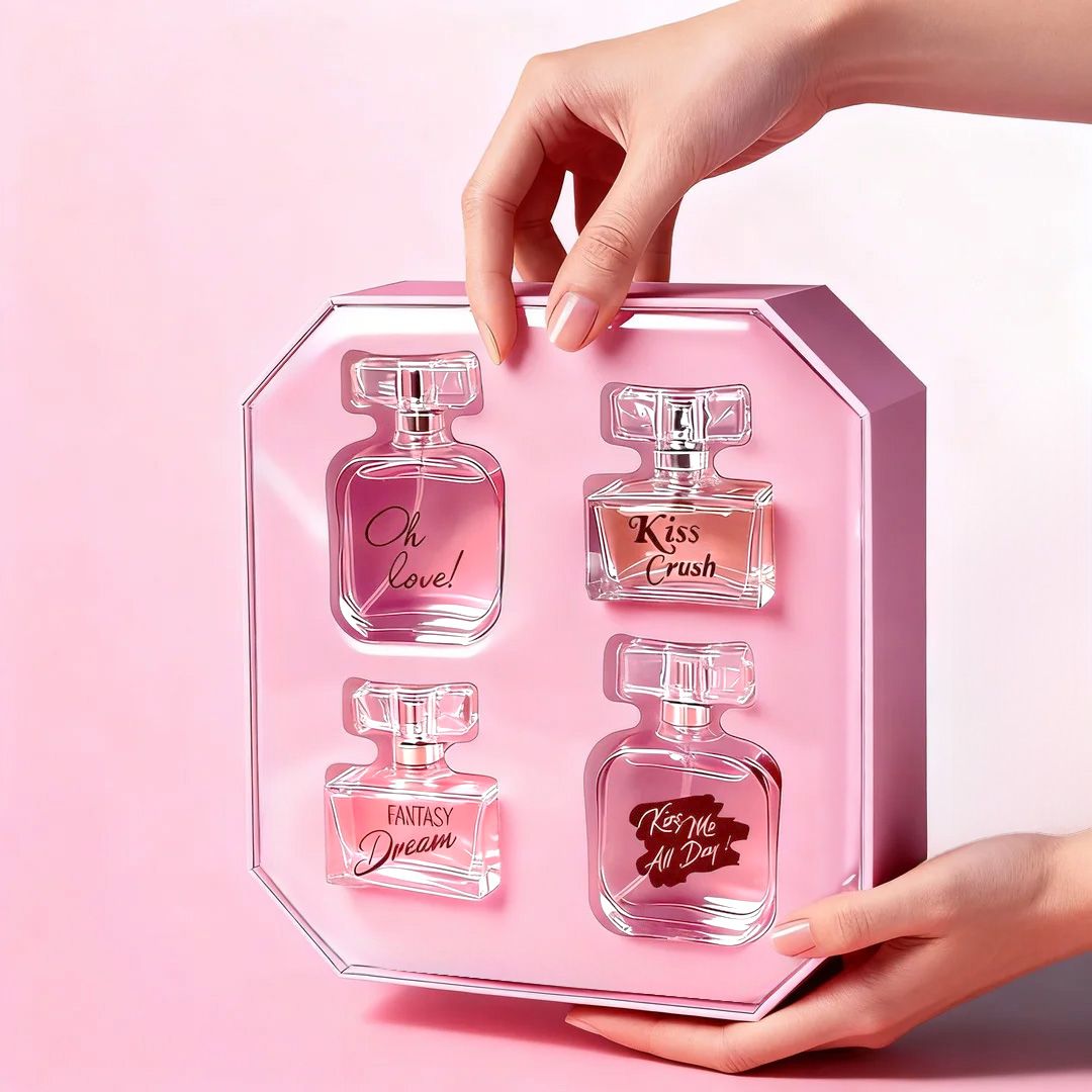 4-Piece Set, Women's Eau De Parfuma Spray Gift Box, Long Lasting Fragrance, 4 Different Flavor, Perfect For Holiday Gifts, Dating, Daily Life, Parties
