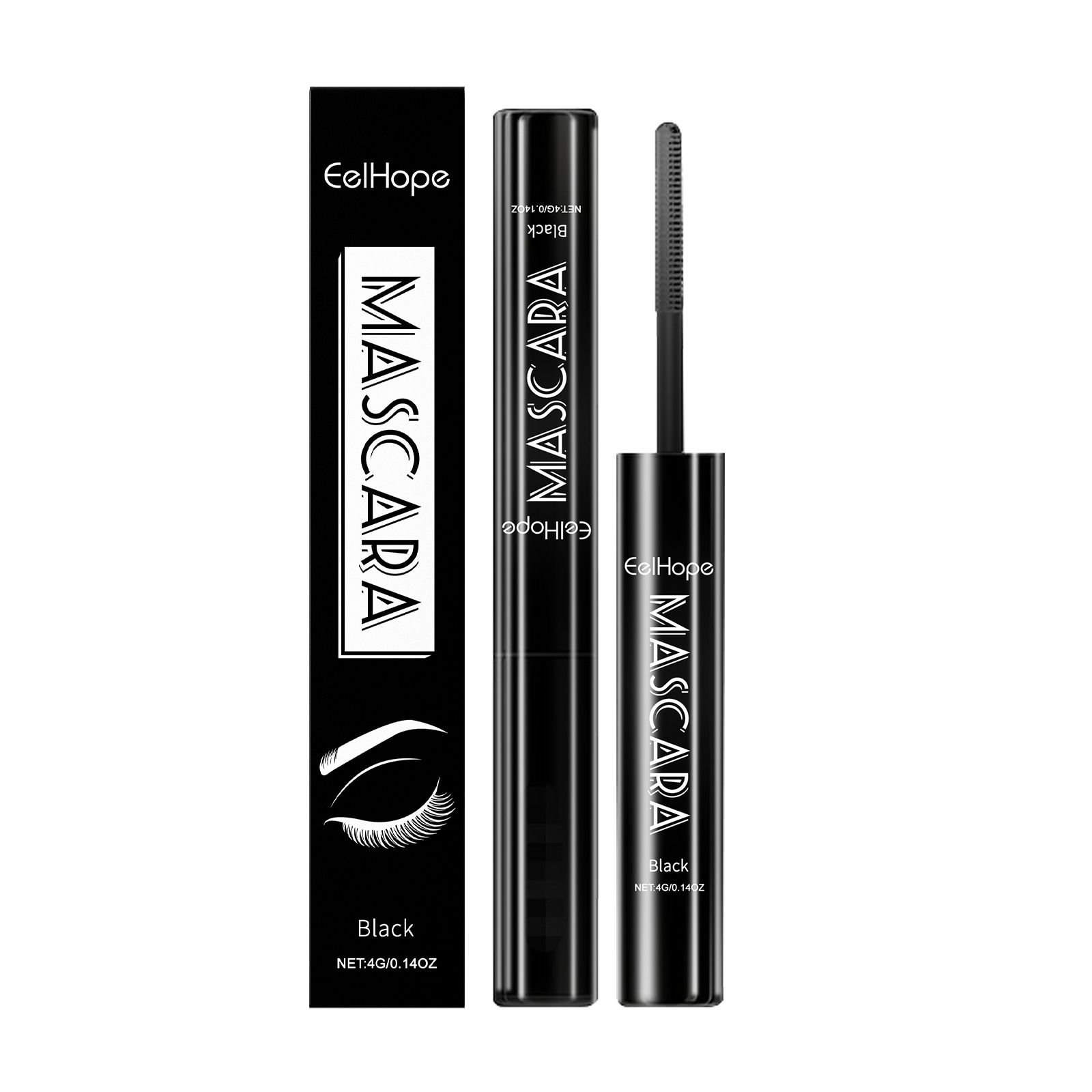 Eelhope Black Maa Long-Lasting Long-Lasting Makeup Natural Beautiful Curling Does Not Easily Stain Black Maa