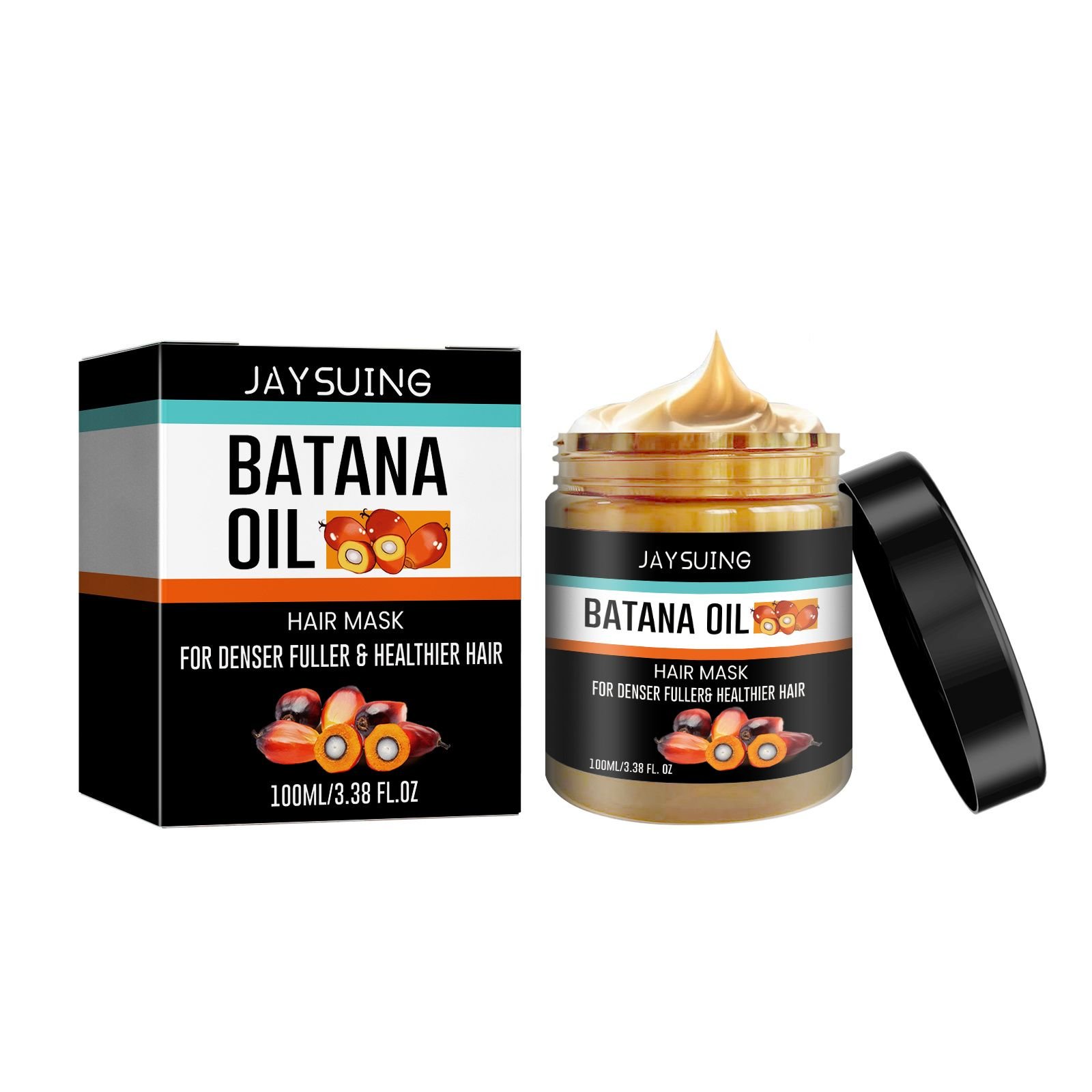 Jaysuing Batana Nourishing Hair Mask for Strengthening and Repairing Damaged Hair, Deep Moisturizing Treatment for Permed and Colored Hair Dryness, Sm