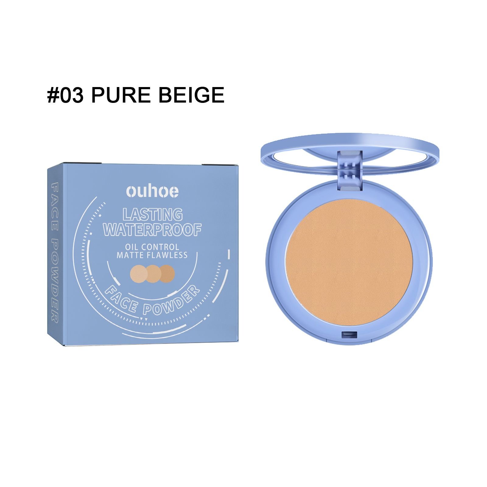 OUHOE Setting Powder, Immaculate Lasting Makeup Is Not Easy To Makeup Powder Natural Light Breathable Setting Powder