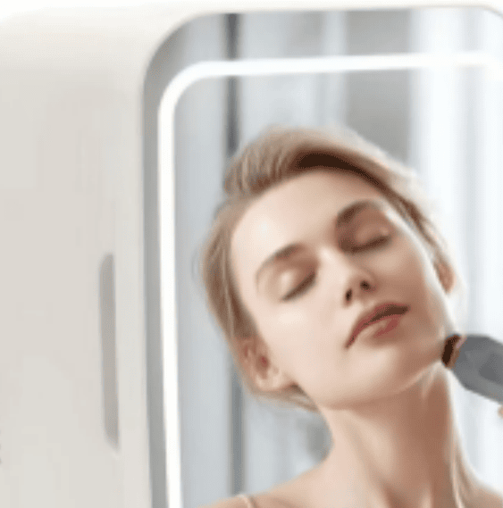 Self-pickup Color Random Skin Care Refrigerator With Dimmable LED Light Mirror (Option: Color Random)