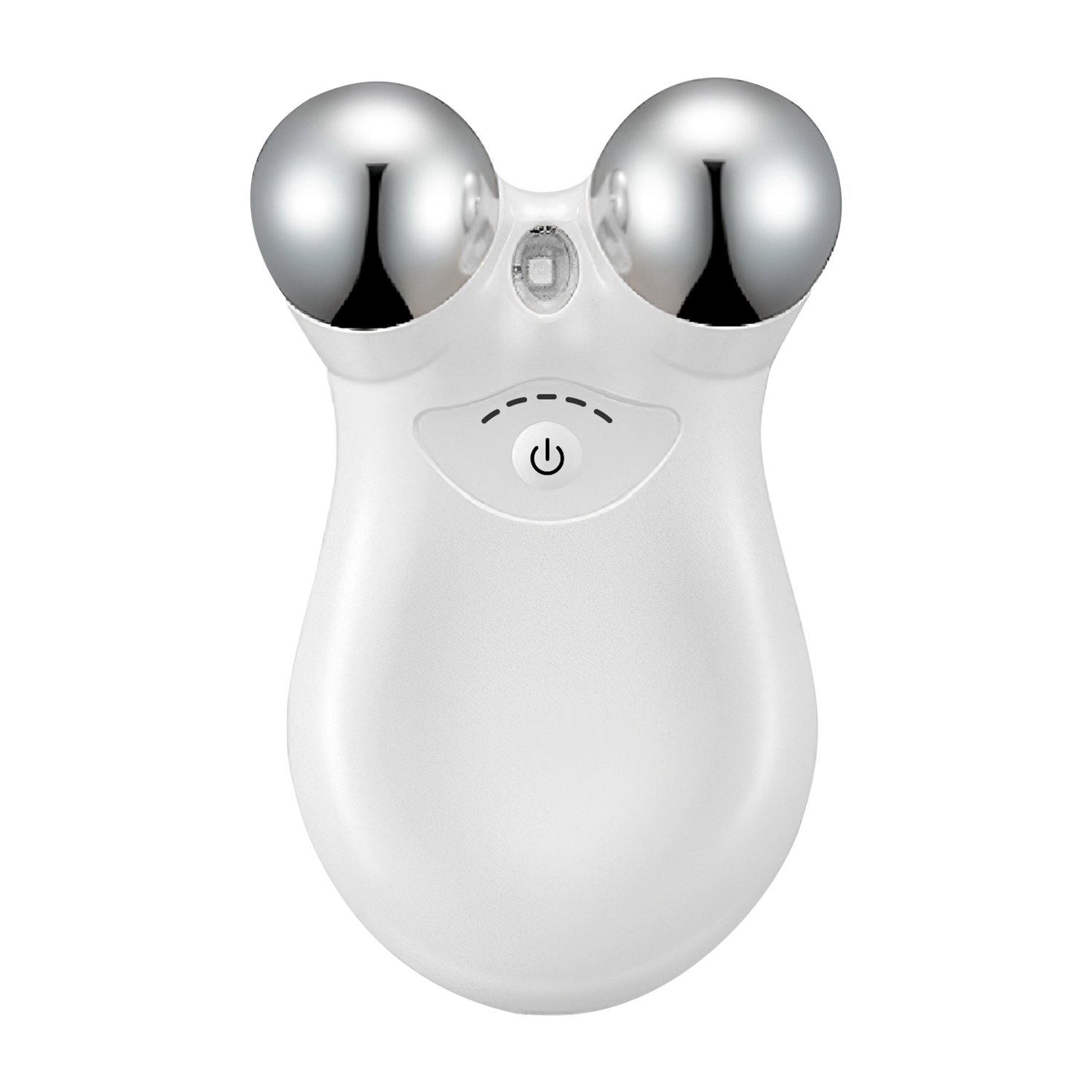 Micro-current Face Massager Rechargeable Face Neck Roller Intelligent Facial Massager with 5 Gears for Skin Tightening Skin Lifting Wrinkle Reducing (Option: White)