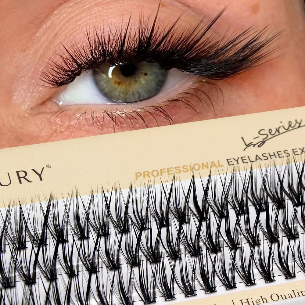 60pcs 30D C/D/L Curl Cluster Eyelash Extension Foxy Eyes Cat Look Natural Individual Eyelashes Bunches Makeup Tool Lashes Cilia (Curl, Thickness, Length: C, 0.07mm, 12mm, Color: 30D)