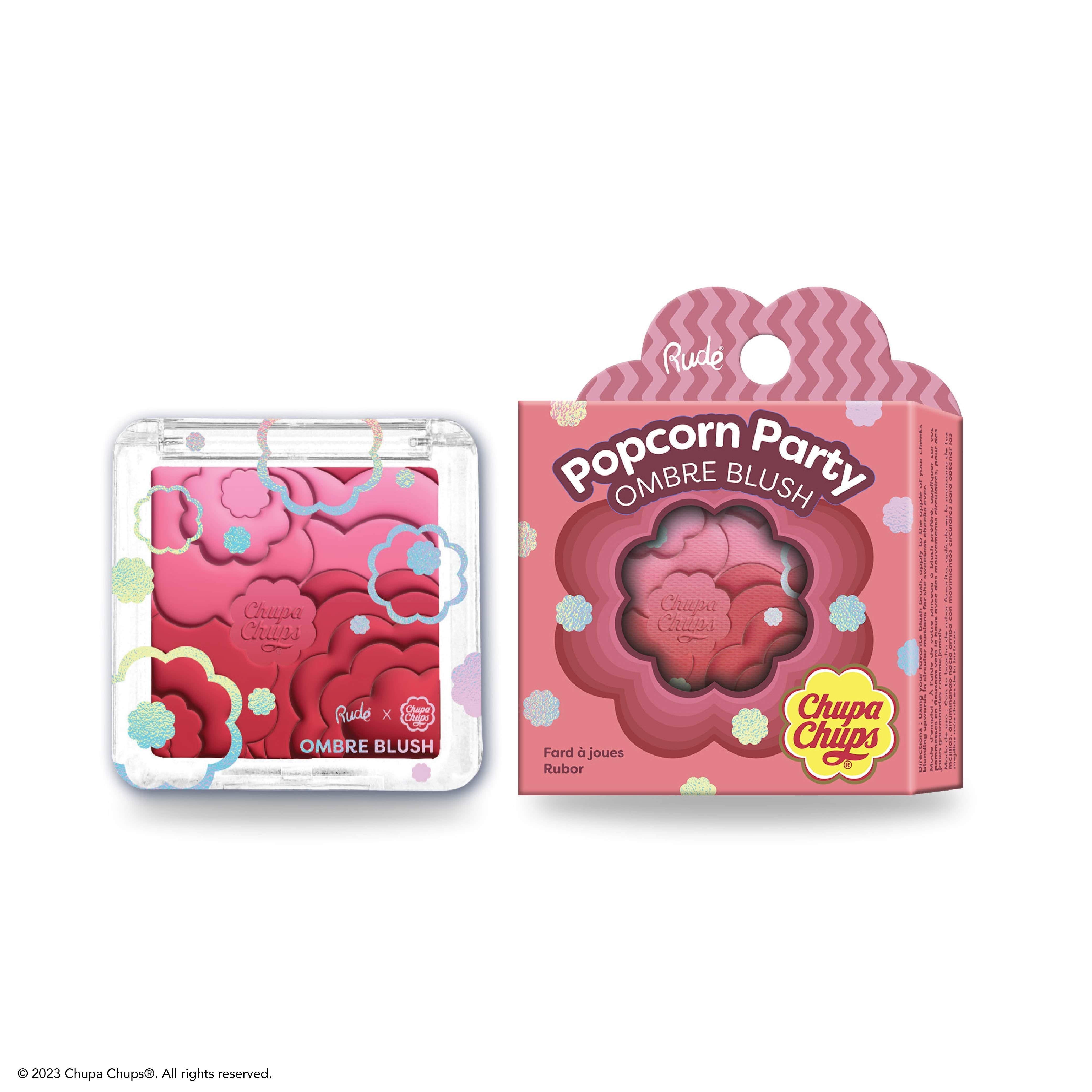 RUDE Chupa Chups Popcorn Party Ombre Blush (Color: Berry Blast)