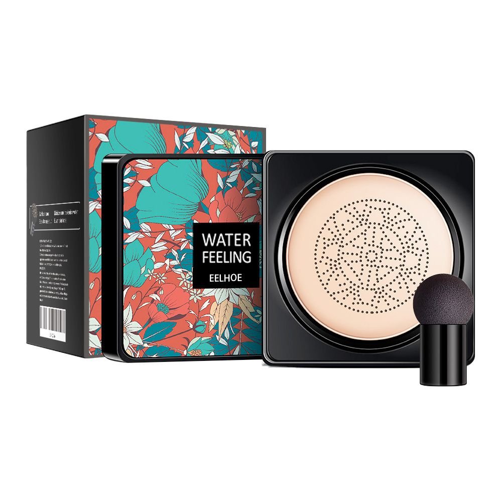 EELHOE Water Feeling BB Cream, Mushroom Air Cushion To Cover Blemishes Waterproof Sweat Resistant Makeup Cushion BB Cream (Quantity: natural color)